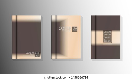 Vector collection of book cover backgrounds. eps 10 vector design illustrations