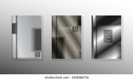 Vector collection of book cover backgrounds. eps 10 vector design illustrations