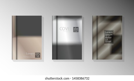 Vector collection of book cover backgrounds. eps 10 vector design illustrations
