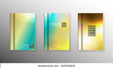 Vector collection of book cover backgrounds. eps 10 vector design illustrations