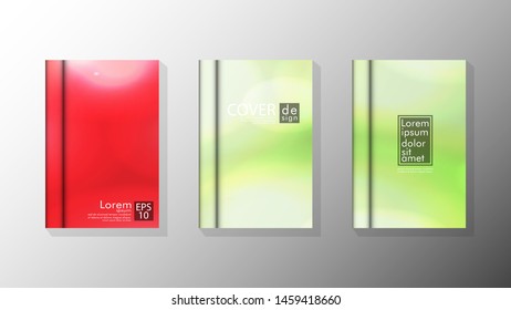 Vector collection of book cover backgrounds. eps 10 vector design illustrations