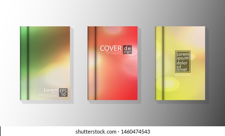 Vector collection of book cover backgrounds. eps 10 vector design illustrations