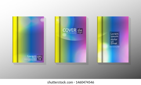 Vector collection of book cover backgrounds. eps 10 vector design illustrations