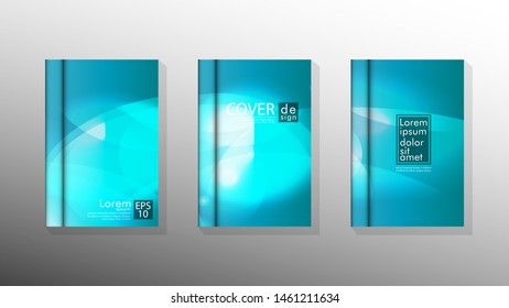 Vector collection of book cover backgrounds. eps 10 vector design illustrations
