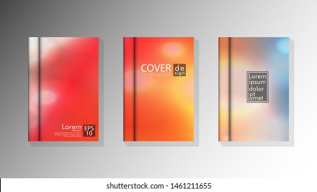 Vector collection of book cover backgrounds. eps 10 vector design illustrations
