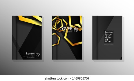 Vector collection of book cover backgrounds. eps 10 vector design illustrations