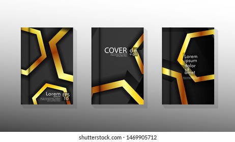 Vector collection of book cover backgrounds. eps 10 vector design illustrations