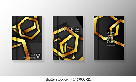 Vector collection of book cover backgrounds. eps 10 vector design illustrations