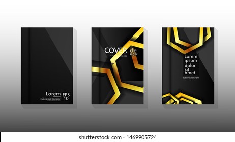 Vector collection of book cover backgrounds. eps 10 vector design illustrations