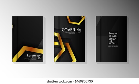 Vector collection of book cover backgrounds. eps 10 vector design illustrations