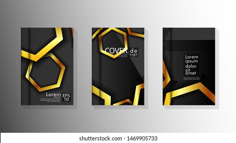 Vector collection of book cover backgrounds. eps 10 vector design illustrations