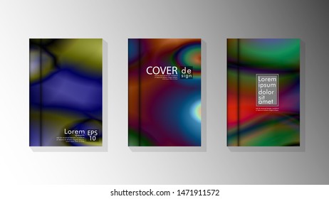 Vector collection of book cover backgrounds. eps 10 vector design illustrations