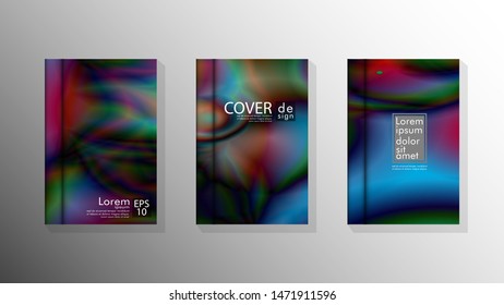 Vector collection of book cover backgrounds. eps 10 vector design illustrations