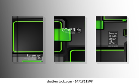 Vector collection of book cover backgrounds. eps 10 vector design illustrations