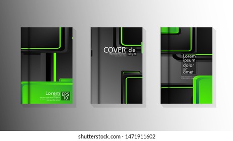 Vector collection of book cover backgrounds. eps 10 vector design illustrations