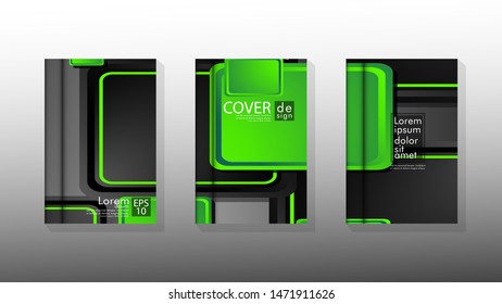 Vector collection of book cover backgrounds. eps 10 vector design illustrations