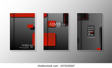Vector collection of book cover backgrounds. eps 10 vector design illustrations