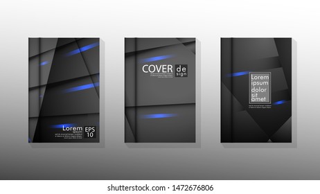 Vector collection of book cover backgrounds. eps 10 vector design illustrations