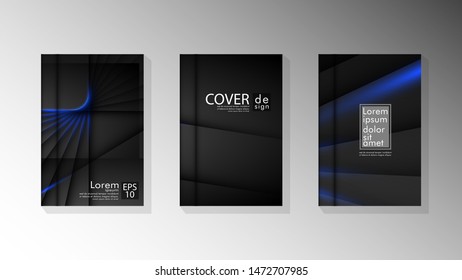 Vector collection of book cover backgrounds. eps 10 vector design illustrations