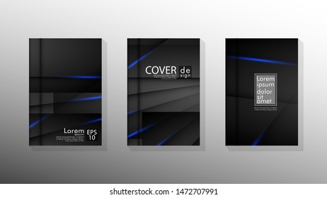 Vector collection of book cover backgrounds. eps 10 vector design illustrations