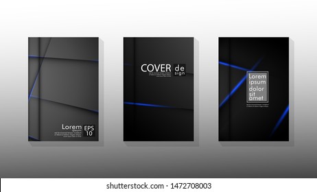 Vector collection of book cover backgrounds. eps 10 vector design illustrations