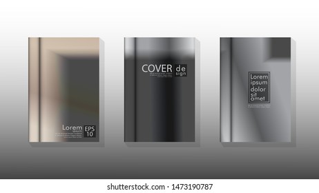 Vector collection of book cover backgrounds. eps 10 vector design illustrations