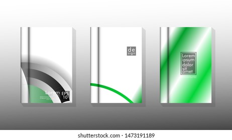 Vector collection of book cover backgrounds. eps 10 vector design illustrations