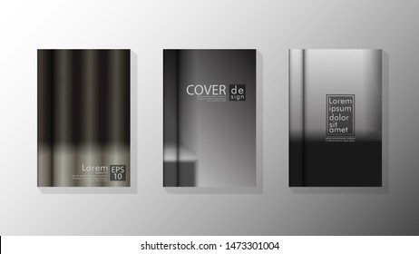 Vector collection of book cover backgrounds. eps 10 vector design illustrations