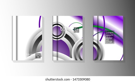 Vector collection of book cover backgrounds. eps 10 vector design illustrations