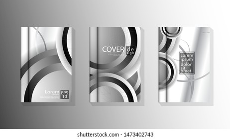 Vector collection of book cover backgrounds. eps 10 vector design illustrations