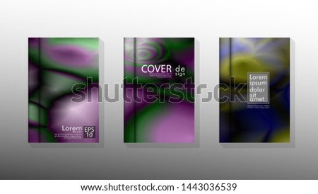 Vector collection of book cover backgrounds. eps 10 vector design illustrations