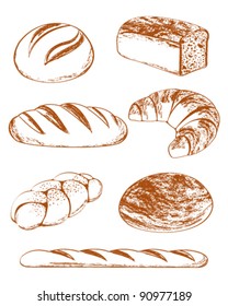 Vector Collection of breads