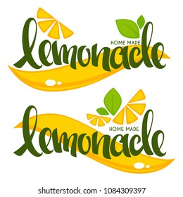 vector collection of bright and shine logo, stickers, emblems and banners for homemade citrus limonade