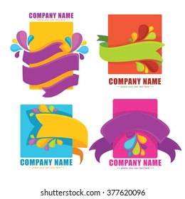 vector collection of bright tags, banners and stickers