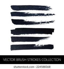 vector collection of brush strokes