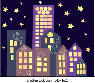 Vector collection of buildings 03