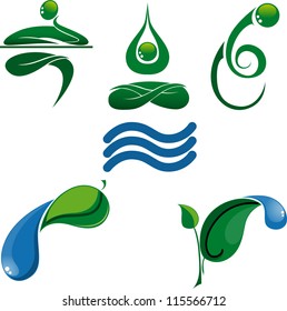 vector collection of business icons, homes people, communication and ecological