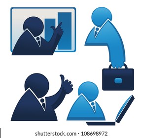 vector collection of business icons and office symbols