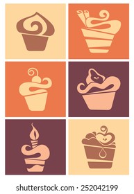 Vector collection of cakes images