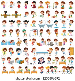 Vector Collection Of Cartoon Children