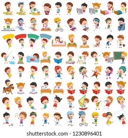 Vector Collection Of Cartoon Children