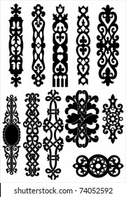 vector collection of celtic ornate elements