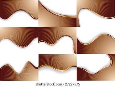 vector collection chocolate background; clip-art