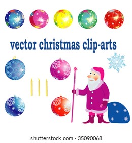 vector collection christmas clip-arts