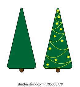 Vector collection of christmas trees