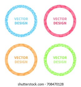 Vector collection of circle frames