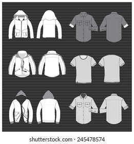 vector collection of clothes