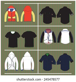 vector collection of clothes