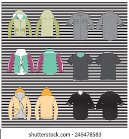 vector collection of clothes