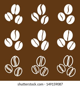 vector collection: coffee beans